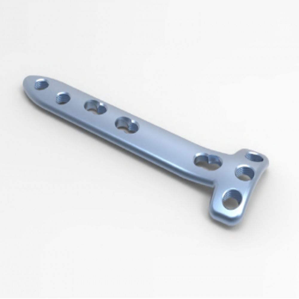 TITANIUM MEDIOTO LOCKING PLATE.